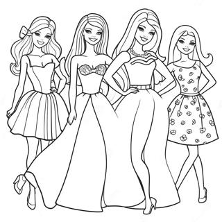 Page A Colorier De Barbie Et Ses Amis 10256-8427