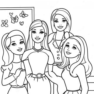 Page A Colorier De Barbie Et Ses Amis 10256-8428