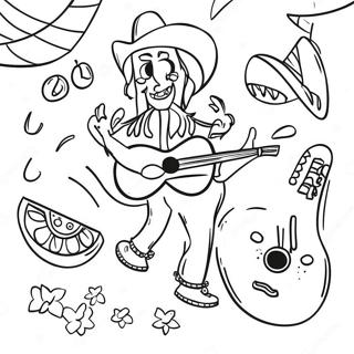 Page A Colorier De La Celebration Du Cinco De Mayo 10266-8435