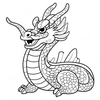 Page A Colorier Du Dragon Chinois 10457-8578