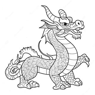 Page A Colorier Du Dragon Chinois 10457-8580