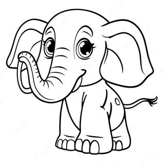 Page A Colorier De Lelephant Ivre 10497-8610