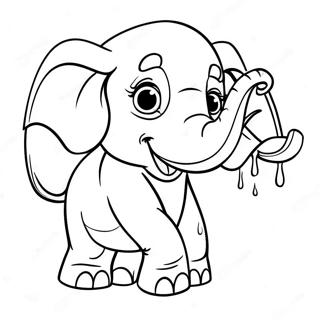 Page A Colorier De Lelephant Ivre Joueur 10498-8614