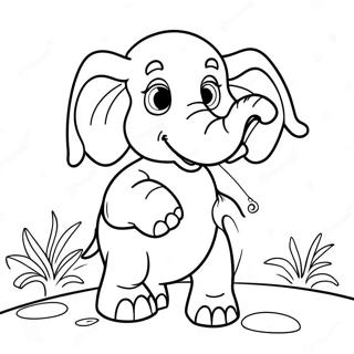 Page A Colorier De Lelephant Ivre Joueur 10498-8616