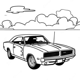 Dodge Charger Pages À Colorier