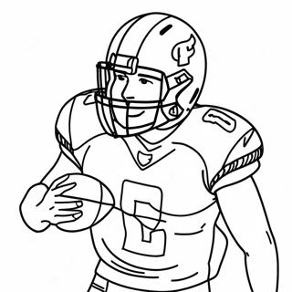 Page A Colorier De Josh Allen Lancant Un Football 10568-8669