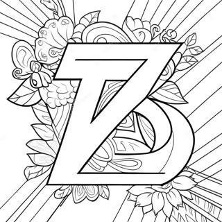 Page A Colorier De La Lettre Z 10617-8706