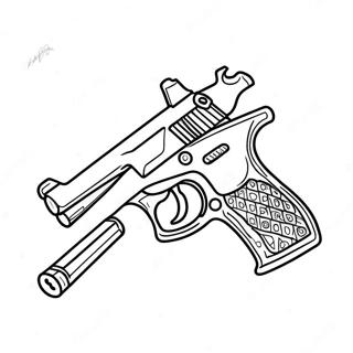 Page A Colorier De Pistolet 1061-845