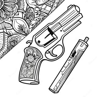 Page A Colorier De Pistolet 1061-846