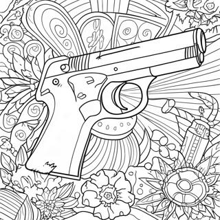 Page A Colorier De Pistolet 1061-847