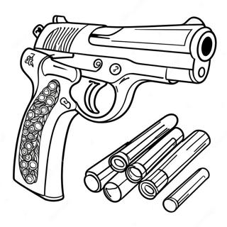 Page A Colorier De Pistolet 1061-848