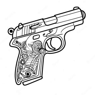 Page A Colorier De Pistolet Realiste 1062-850