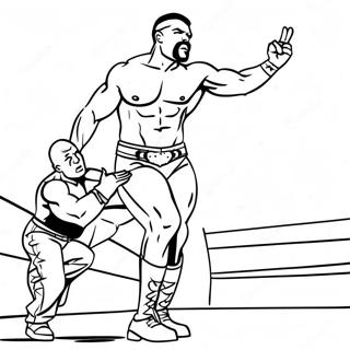 Page A Colorier Des Superstars De La Wwe En Action 10668-8749