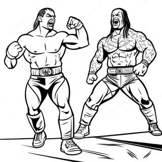 Page A Colorier Des Superstars De La Wwe En Action 10668-8751