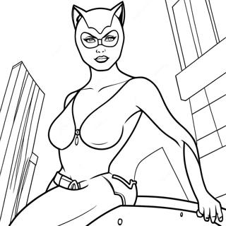 Page A Colorier Catwoman 10677-8754