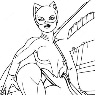 Page A Colorier Catwoman 10677-8755