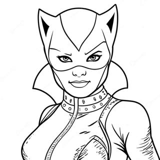 Page A Colorier Catwoman 10677-8756