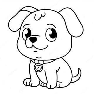 Page A Colorier Un Chien Kawaii 10707-8778