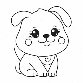 Page A Colorier Un Chien Kawaii 10707-8779