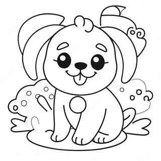 Page A Colorier Un Chien Kawaii 10707-8780