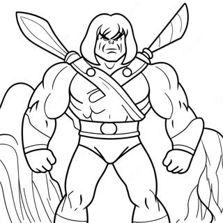 Page A Colorier He Man 10717-8787