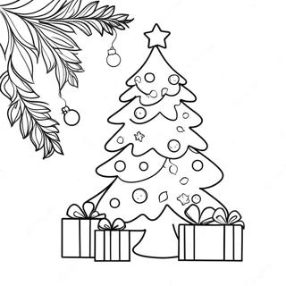 Page A Colorier Un Arbre De Noel Festif 10728-8797