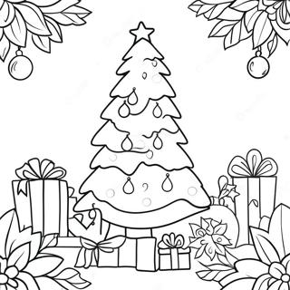 Page A Colorier Un Arbre De Noel Festif 10728-8798