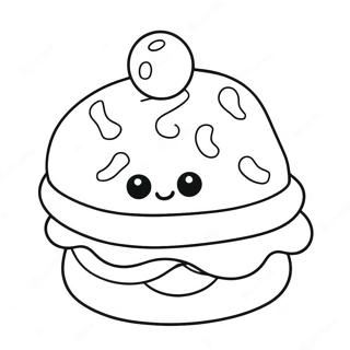 Page A Colorier Nourriture Squishy Mignonne 10748-8813