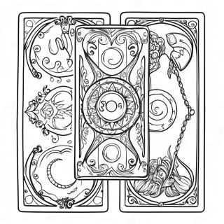 Page A Colorier Cartes De Tarot Mystiques 10788-8846