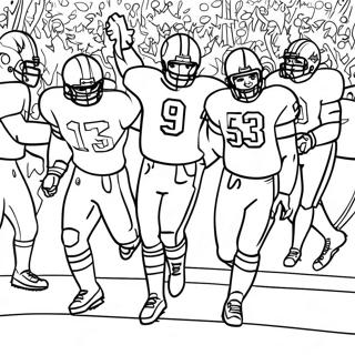 Page A Colorier Joueurs De Football Celebrant Un Touchdown 10798-8853