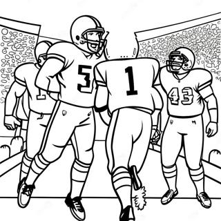 Page A Colorier Joueurs De Football Celebrant Un Touchdown 10798-8854