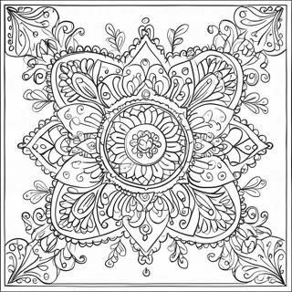 Page A Colorier Motifs Rangoli 10807-8860