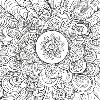 Page A Colorier Designs Rangoli Intriques 10808-8862