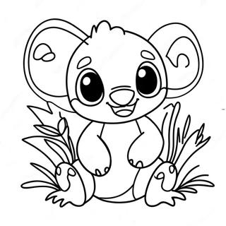 Page A Colorier Mignonne Ohana Stitch 10898-8934