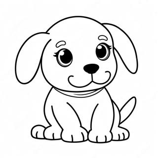 Page A Colorier Dun Chiot Realiste 11097-9090