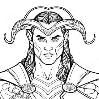 Page A Colorier De Loki 11107-9099