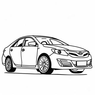 Page A Colorier De La Toyota Camry Sedan 11118-9117