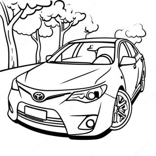 Page A Colorier De La Toyota Camry Sedan 11118-9120