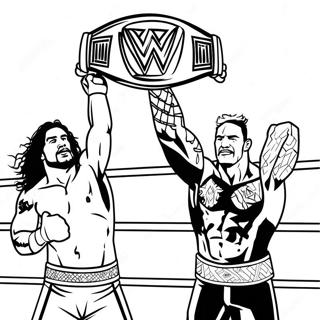 Page A Colorier De Match De Championnat De La Wwe 1112-890