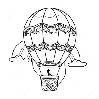 Montgolfière Pages À Colorier