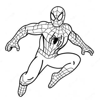 Page A Colorier De Spiderman En Costume Effrayant 11178-9165