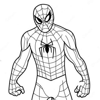 Page A Colorier De Spiderman En Costume Effrayant 11178-9166