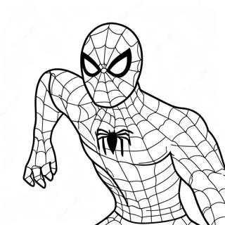 Page A Colorier De Spiderman En Costume Effrayant 11178-9167