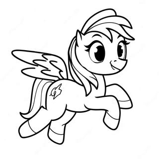 Page A Colorier De Rainbow Dash En Vol 1122-897