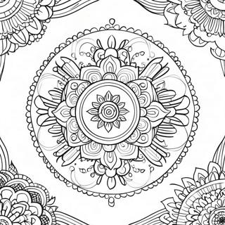 Page A Colorier De Mandala De Meditation 11237-9210