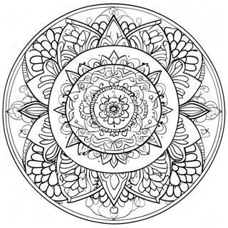 Page A Colorier De Mandala De Meditation 11237-9212