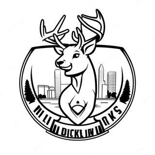 Page A Colorier Du Logo Des Milwaukee Bucks 11247-9220