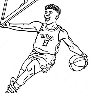 Page A Colorier De Giannis Antetokounmpo En Train De Dunker 11248-9221