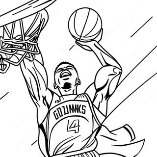 Page A Colorier De Giannis Antetokounmpo En Train De Dunker 11248-9224