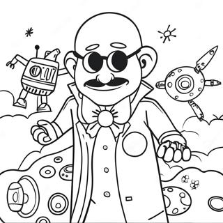 Page A Colorier Du Dr Eggman Malefique Avec Des Robots 11258-9231